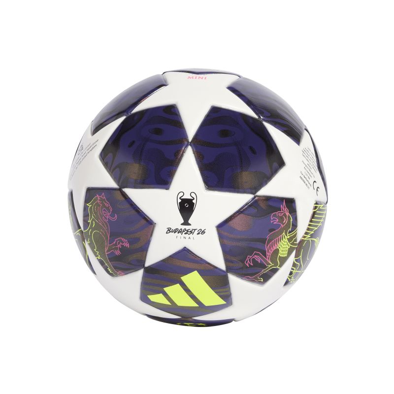 Shop the Adidas UCL Mini Ball – JX9099 Purple/White/Yellow